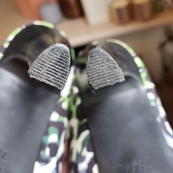 NINE WEST Retro 80s Animal Print Heels Colorful - Picture 12 of 12